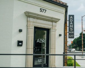 front office door for the Adams ADR building